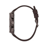 Guess Edge Chronograph Brown Dial Brown Leather Strap Watch For Men - GW0492G2