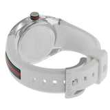 Gucci Sync Quartz White Dial White Rubber Strap Unisex Watch - YA137302