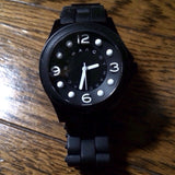 Marc Jacobs Pelly Black Dial Black Silicone Strap Watch for Women - MBM2507
