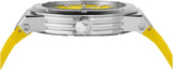 Salvatore Ferragamo F-80 Classic Yellow Dial Yellow Rubber Strap Watch for Men - SFHY01222