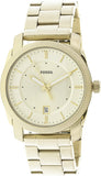 Fossil Machine Gold Dial Gold Steel Strap Watch for Men - FS5264