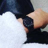 Marc Jacobs Baker Black Dial Black Steel Strap Watch for Women - MBM3425