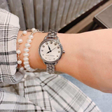 Marc Jacobs Betty White Dial Silver Steel Strap Watch for Women - MJ3497