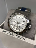 Michael Kors Dylan Silver Dial Silver Steel Strap Watch for Women - MK5312