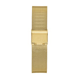 Guess Iconic Diamonds Gold Dial Gold Mesh Bracelet Watch For Women - GW0477L2