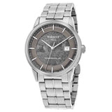Tissot Luxury Powermatic 80 Anthracite Grey Dial Silver Steel Strap Watch For Men - T086.407.11.061.10