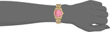 Michael Kors Lexington Quartz Pink Dial Gold Steel Strap Watch For Women - MK3270