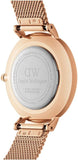 Daniel Wellington Petite Rose Gold Dial Rose Gold Mesh Strap Watch For Women - DW00100472