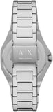 Armani Exchange Hampton Chronograph Blue Dial Silver Steel Strap Watch For Men - AX2178