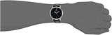 Fossil The Minimalist Carbon Series Black Dial Black Leather Strap Watch for Men - FS5497