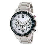 Marc Jacobs Rock Chronograph Silver Dial Silver Steel Strap Watch for Men - MBM5029