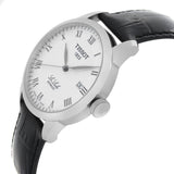 Tissot T Classic Le Locle Automatic Silver Dial Black Leather Strap Watch For Men - T41.1.423.33