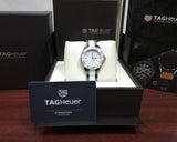 Tag Heuer Aquaracer Quartz 35mm White Dial Two Tone Steel Strap Watch Women - WAY131B.BA0914