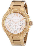 Michael Kors Camille Chronograph White Dial Rose Gold Steel Strap Watch for Women - MK5636