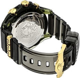 Versace Icon Active Chronograph Gold Dial Black Silicone Strap Watch For Men - VEZ700321