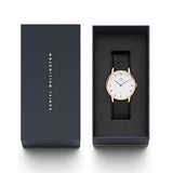 Daniel Wellington Dapper Cornwall White Dial Black Nylon Strap Watch For Men - DW00100261