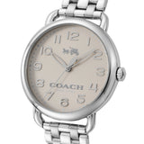 Coach Delancey Classic White Dial Silver Steel Strap Watch for Women - 14502260