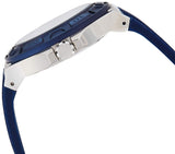 Guess Force White Dial Blue Rubber Strap Watch For Men - W0674G4