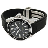 Tag Heuer Aquaracer Black Dial Black Rubber Strap Watch for Men - WAY111A.FT6151