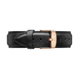 Daniel Wellington Classic Sheffield Black Dial Black Leather Strap Watch For Men - DW00100127