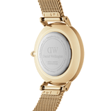 Daniel Wellington Classic Petite Evergold White Dial Gold Mesh Bracelet Watch For Women - DW00100346