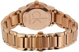 Calvin Klein City White Mother of Pearl Dial Rose Gold Steel Strap Watch for Women - K2G23646
