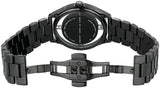Marc Jacobs Tether Transparent Black Dial Black Steel Strap Watch for Women - MBM3415
