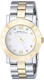 Marc Jacobs Amy Silver Dial Two Tone Steel Strap Watch for Women - MBM3139