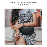 Daniel Wellington Petite Cornwall Black Dial Black Nylon Strap Watch for Women - DW00100247