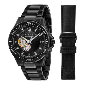 Maserati SFIDA Automatic Black Special Edition 44mm Watch For Men - R8823140005