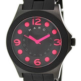 Marc Jacobs Pelly Black Dial Black Silicone Strap Watch for Women - MBM2517