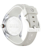 Gucci Sync Quartz White Dial White Rubber Strap Unisex Watch - YA137302