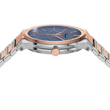 Salvatore Ferragamo Sapphire Blue Dial Two Tone Steel Strap Watch for Men - SFHP007-20