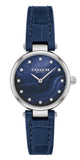 Coach Park Navy Blue Dial Navy Blue Leather Strap Watch for Women - 14503535