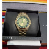 Marc Jacobs Henry Gold Dial Gold Steel Strap Watch for Women - MBM3295