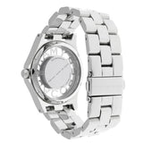 Marc Jacobs Henry Transparent Silver Dial Silver Steel Strap Watch for Women - MBM3205