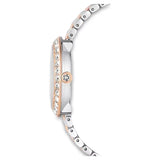 Swarovski Certa Crystals Silver Dial Two Tone Steel Strap Watch for Women - 5672971