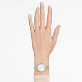 Swarovski Certa Crystals Silver Dial Two Tone Steel Strap Watch for Women - 5672971