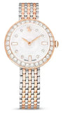 Swarovski Certa Crystals Silver Dial Two Tone Steel Strap Watch for Women - 5672971