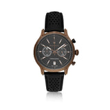 Maserati Legend Chronograph Black Dial Black Leather Strap Watch For Men - R8871638001