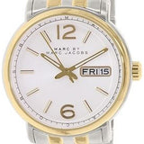 Marc Jacobs Fergus Silver Dial Two Tone Steel Strap Watch for Women - MBM8652
