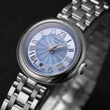 Tissot Bellissima Small Lady Light Blue Dial Silver Steel Strap Watch for Women - T126.010.11.133.00