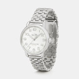 Coach Delancey Classic White Dial Silver Steel Strap Watch for Women - 14502260
