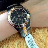 Marc Jacobs Blade Chronograph Grey Dial Two Tone Steel Strap Watch for Women - MBM3180