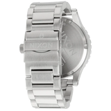 Nixon 51-30 Chrono White Dial Silver Steel Strap Watch for Men - A083-100