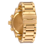 Nixon 51-30 Chronograph Gold Dial Gold Steel Strap Watch for Men - A083-502