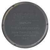 Nixon 51-30 Chronograph Grey Dial Grey Steel Strap Watch for Men - A083-1062