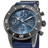 Breitling Superocean Heritage Chronograph 44 Outerknown Blue Dial Blue NATO Strap Watch for Men - M133132A1C1W1