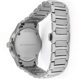Burberry The Classic Round Black Dial Silver Steel Strap Watch for Men - BU10005