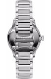 Burberry The Classic Round Black Dial Silver Steel Strap Watch for Men - BU10005